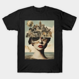 Surreal Citadel: A Dreamer's Escape T-Shirt